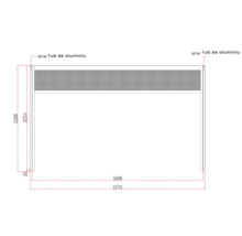 Construcție din aluminiu cu dimensiuni