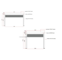 Desen tehnic al unei pergole cu dimensiuni