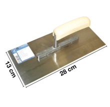 Gletieră cu mâner de lemn, 28 x 13 cm