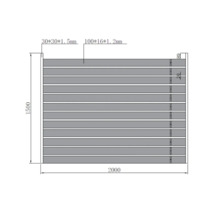 Desen tehnic al unui paravan de gard cu cote