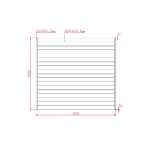 Desen tehnic al unui radiator cu dimensiuni