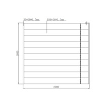 Desen tehnic al unei construcții din lemn cu dimensiuni