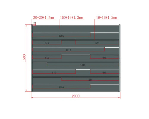 Desen tehnic al unui element de construcție din lemn cu dimensiuni