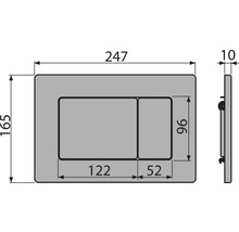 Desen tehnic al unei plăci de acționare cu dimensiuni