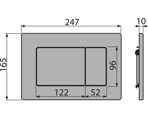 Desen tehnic al unei plăci de acționare cu dimensiuni