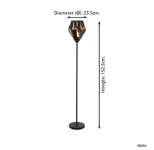 Lampă de podea cu un diametru de 25,5 cm și o înălțime de 152,5 cm