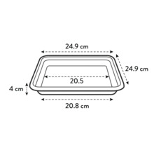 Desen tehnic al unui ghiveci cu dimensiuni