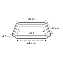 Desen tehnic al unei jardiniere cu dimensiuni