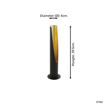 Lumină decorativă de grădină, înălțime 39,5 cm, diametru 6 cm