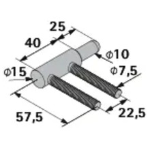 Desen tehnic al unui suport de cablu de sârmă cu dimensiuni