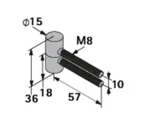Desen tehnic al unei componente cu indicații de măsurare