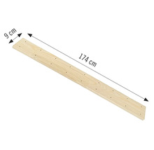 Șipcă din lemn cu dimensiunile de 174 cm lungime și 9 cm lățime