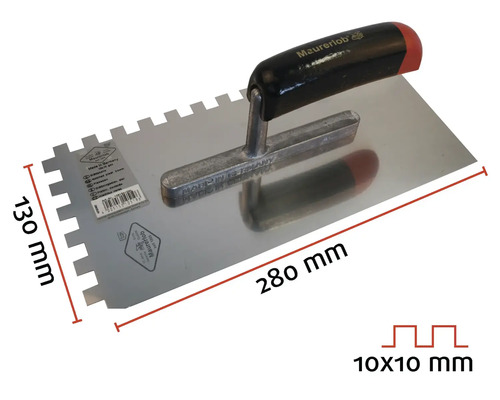 Secure de gips-carton cu lama zimțată, 280 x 130 milimetri, zimțare 10 x 10 milimetri