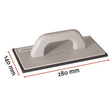 Placă de spălat gresie cu dimensiunea de 280 x 140 milimetri.