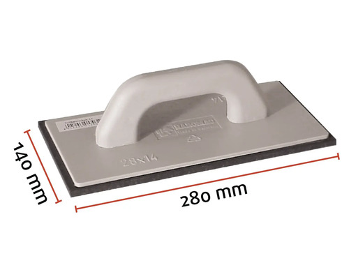 Placă de spălat gresie cu dimensiunea de 280 x 140 milimetri.