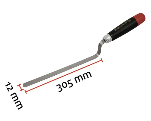 Răzuitor pentru rosturi cu o lungime de 305 milimetri și o lățime de 12 milimetri.