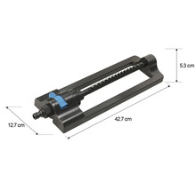 Aspersor oscilant cu o lungime de 42,7 cm pentru irigarea grădinii
