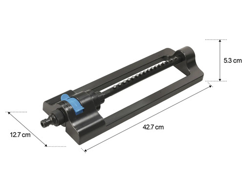 Aspersor oscilant cu o lungime de 42,7 cm pentru irigarea grădinii