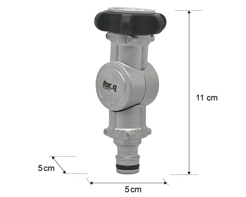 Piesă robinet cu dimensiunile de 11 cm înălțime și 5 cm lățime