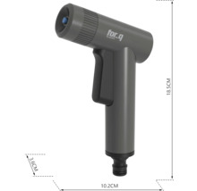 Pistol de pulverizare cu apă For Q cu dimensiuni