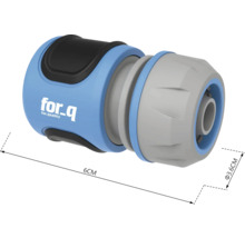 Cuplaj furtun de grădină cu logo For-q, lungime 6 cm