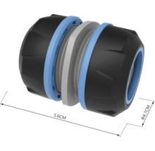 Racord de țeavă cu dimensiunile de 5,6 cm lungime și 4,7 cm diametru