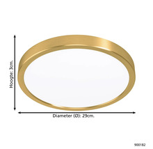 Lumină de plafon, diametru 29 cm, înălțime 3 cm