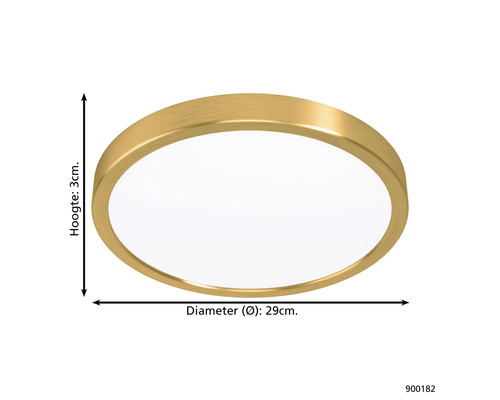 Lumină de plafon, diametru 29 cm, înălțime 3 cm