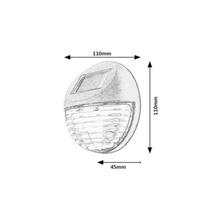Lampă solară exterior Rabalux Lermos 0,06W 3 lumeni 3000K, neagră