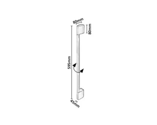Aplică cu LED integrat Rabalux Zilina 8W 320 lumeni 3000K, negru