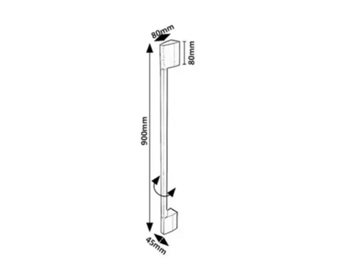 Aplică cu LED integrat Rabalux Zilina 8W 350 lumeni 3000K, neagră