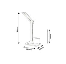 Lampă de birou cu LED integrat Rabalux Elumo 5W 300 lumeni 3000K, albă