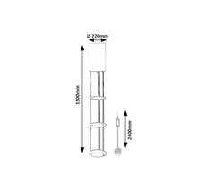 Lampadar Rabalux Bronn E27 40W H 150 cm gri