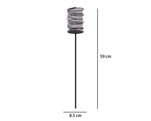 Candelă cu suport metalic Lafiora H 59 cm