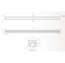 Desen tehnic cu dimensiunile produsului