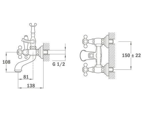 Desen tehnic al unei baterii cu indicații de dimensiuni