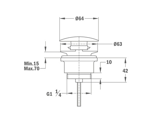 Desen tehnic al unei supape de scurgere cu cote