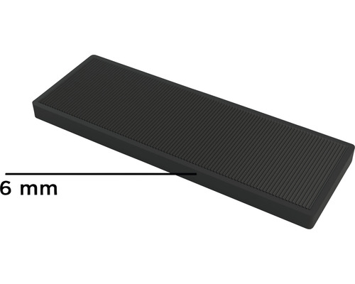 Pad de cauciuc dreptunghiular cu o înălțime de 6 mm
