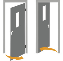 Ușă de intrare metalică pentru interior N25 maro 88x201 cm stânga-thumb-1