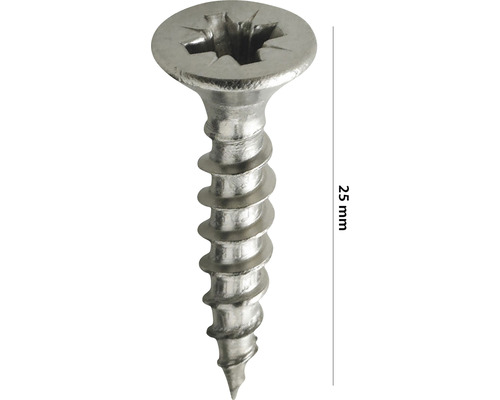 Un șurub cu cap cruce de 25 mm lungime