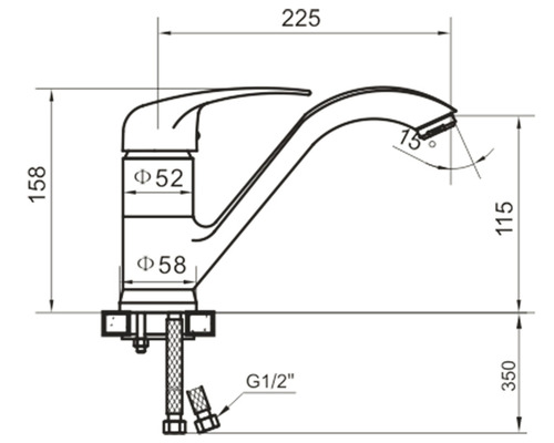 Desen tehnic al unei baterii cu dimensiuni