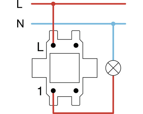 Schema de conexiuni pentru un întrerupător de lumină