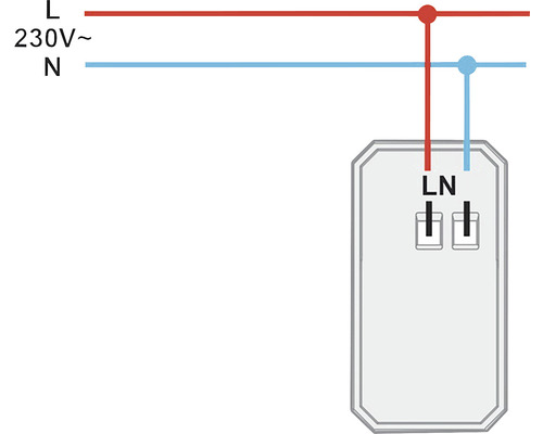 Schema unui dispozitiv electronic cu racordare la alimentare