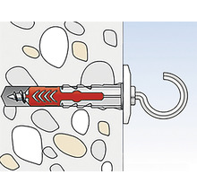 Dibluri plastic cu cârlig rotund alb Fischer DuoPower 8x40 mm, 4 bucăți-thumb-5