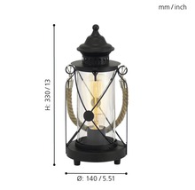 Veioză vintage Bradford E27 max. 1x60W, negru
