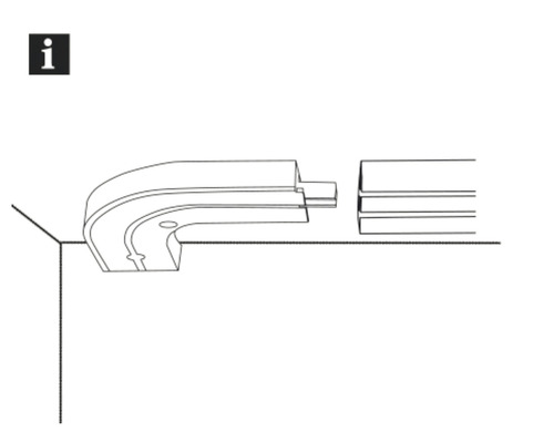 Instrucțiuni de instalare pentru bandă LED cu piesă de colț