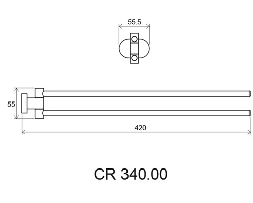 Desen tehnic suport prosop cu dimensiuni