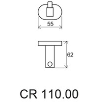 Desen tehnic CR 110.00 cu dimensiuni în milimetri