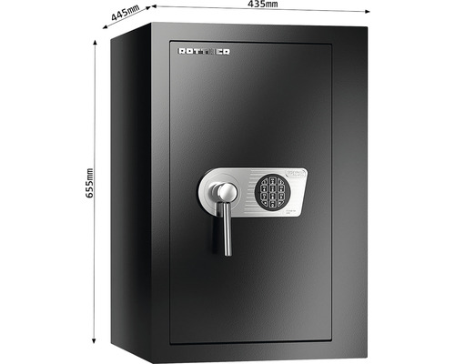 Seif cu dimensiunile 445 mm x 435 mm x 655 mm