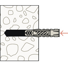 Dibluri plastic cu cârlig rotund Fischer UX 10x60 mm, pachet 2 bucăți, cu guler-thumb-7